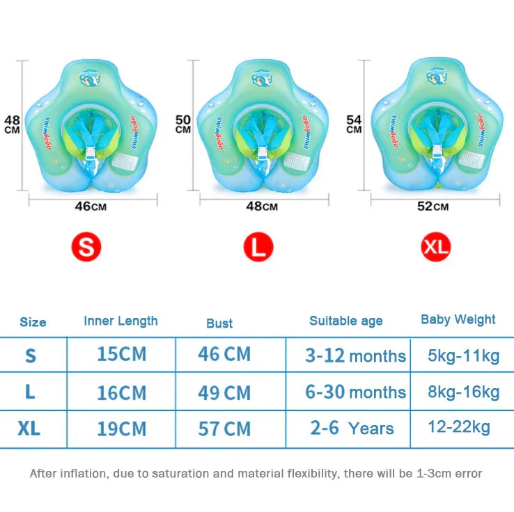 Baby Swimming Ring Inflatable Infant Floating Kids Float