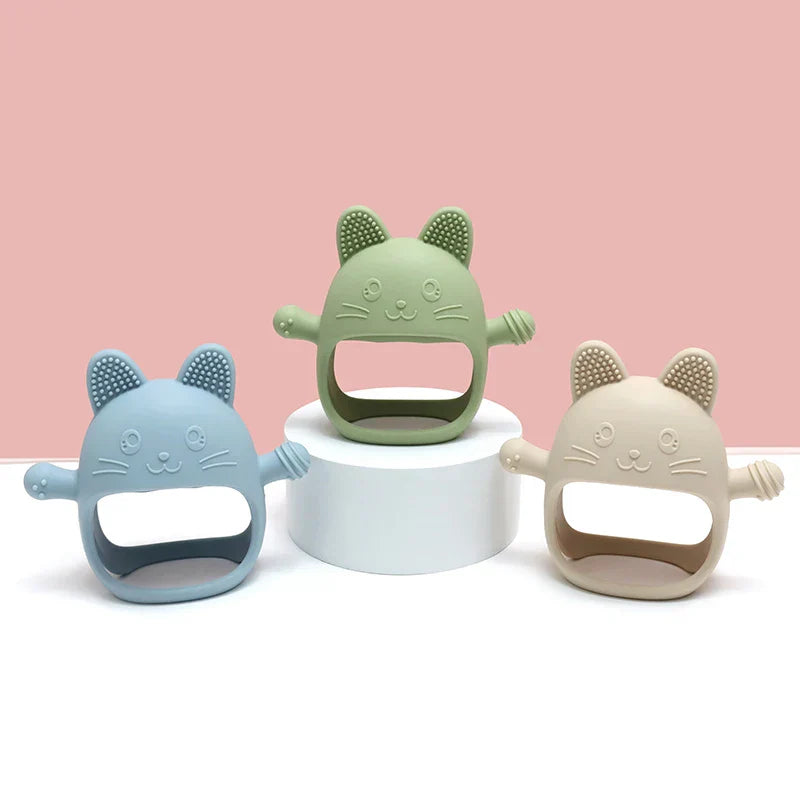 Baby Teether Gloves Kids Teething Silicone Dental Care