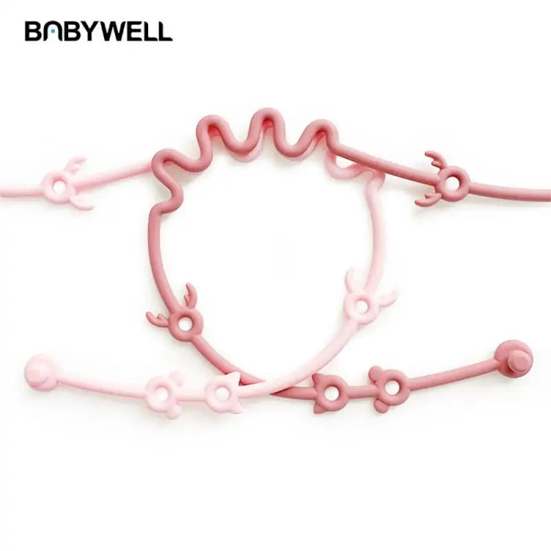 Baby Toy Gum Anti-drop Rope Colorful Anti-drop Silicone