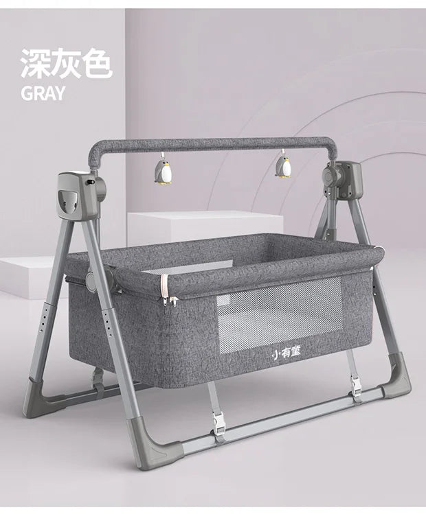 Baby bed rocking bed baby crib electric cradle