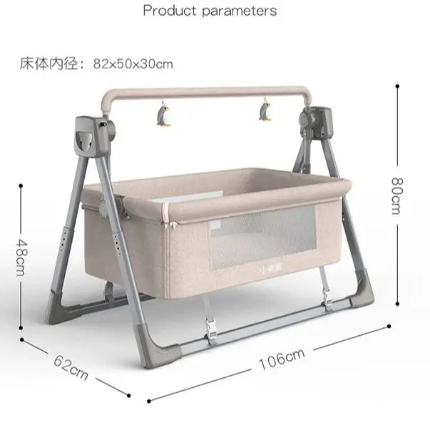 Baby bed rocking bed baby crib electric cradle