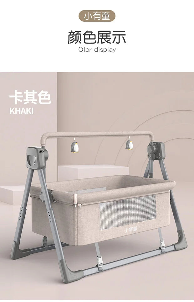 Baby bed rocking bed baby crib electric cradle