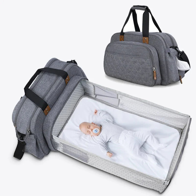 Baby crib multifunctional portable foldable diaper bag mother