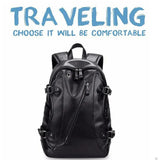 Backpack Men External Usb Charge Waterproof Backpack Fashion