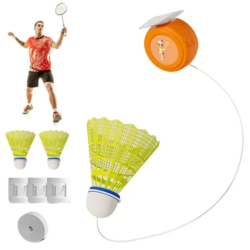 Badminton Rebound Trainers Portable Device For Badminton Rebound