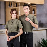 Bakery Work Wear Coffe Shop Waitress Unfiorm Short