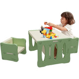 BanaSuper Kid's Table and 2 Chairs Set Plastic