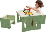 BanaSuper Kid's Table and 2 Chairs Set Plastic