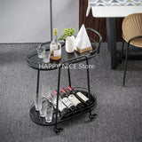 Bar Cart Trolley Organizer 3 Tier Rolling Beach