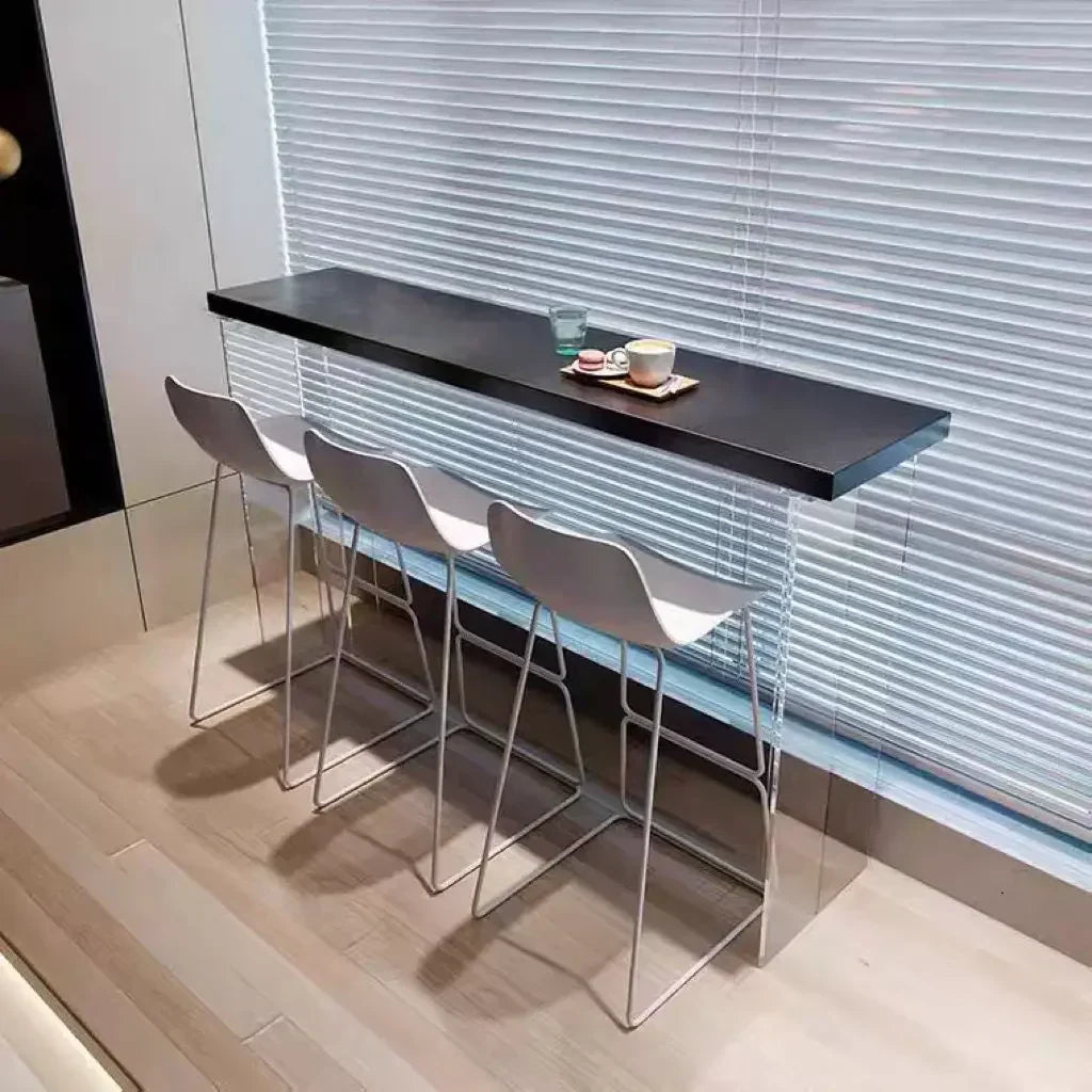 Bar Table Balcony Acrylic Suspension Table Bar Against