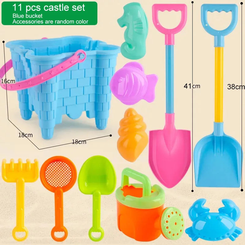Beach Sand Tools Sets Toys Castle Bucket Kids