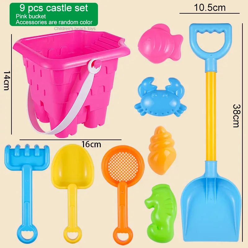 Beach Sand Tools Sets Toys Castle Bucket Kids