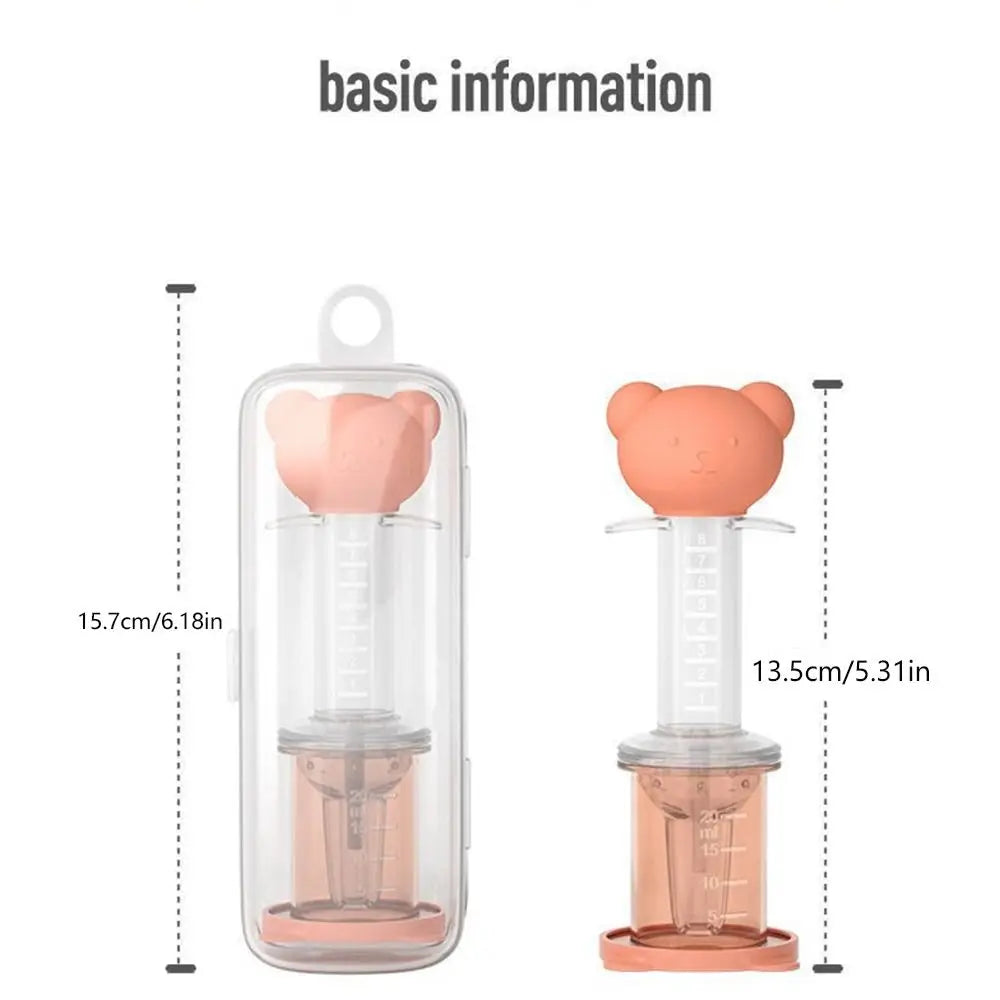 Bear Cartoon Utensils Feeding Bottle Clean Brush Baby