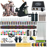 Beginner Complete Tattoo Kit Machines Gun Black Ink