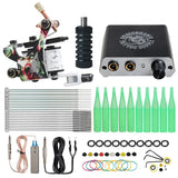 Beginner Complete Tattoo Kit Machines Gun Black Ink