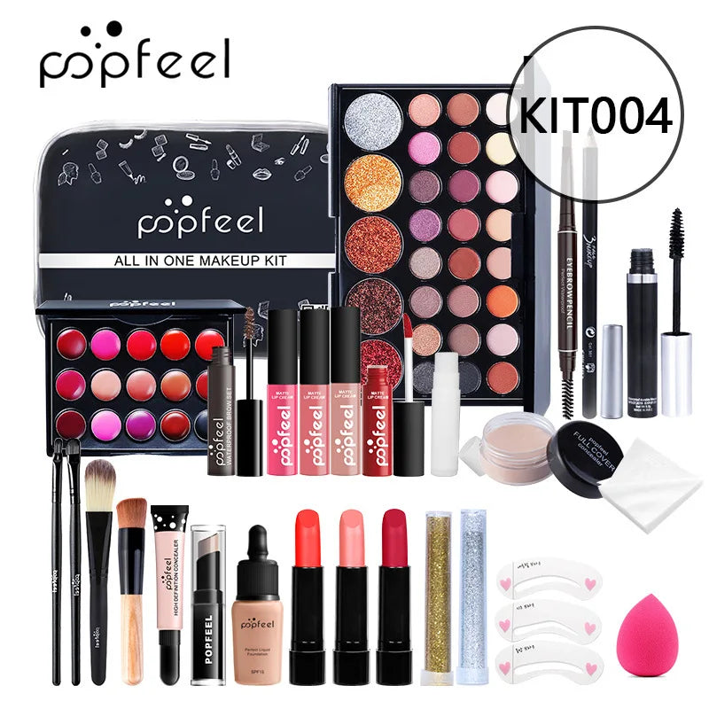 Beginner Makeup Set Basic Eyeshadow Lipstick Foundation Lip