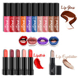 Beginner Makeup Set Basic Eyeshadow Lipstick Foundation Lip
