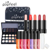 Beginner Makeup Set Basic Eyeshadow Lipstick Foundation Lip