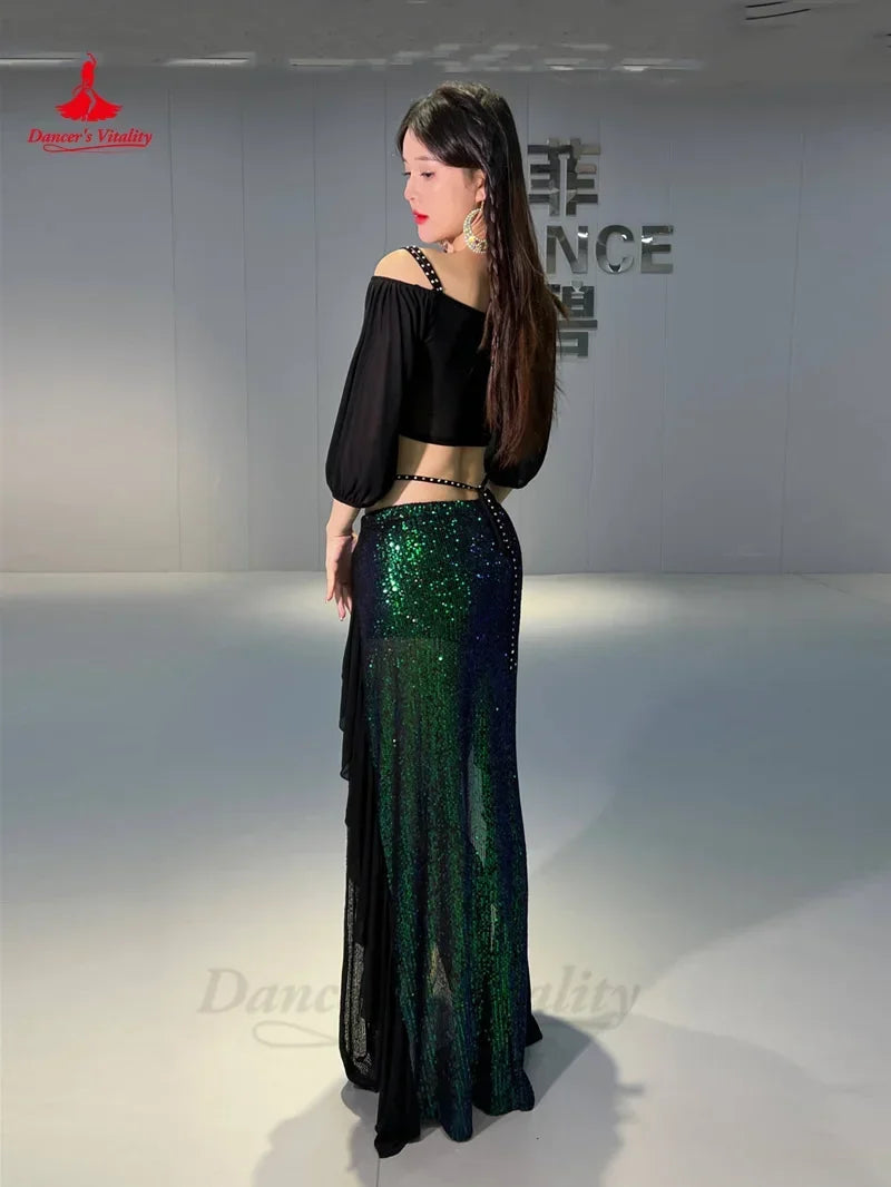Belly Dance Costume Set for Women Short Sleeves