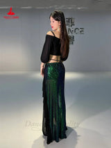 Belly Dance Costume Set for Women Short Sleeves