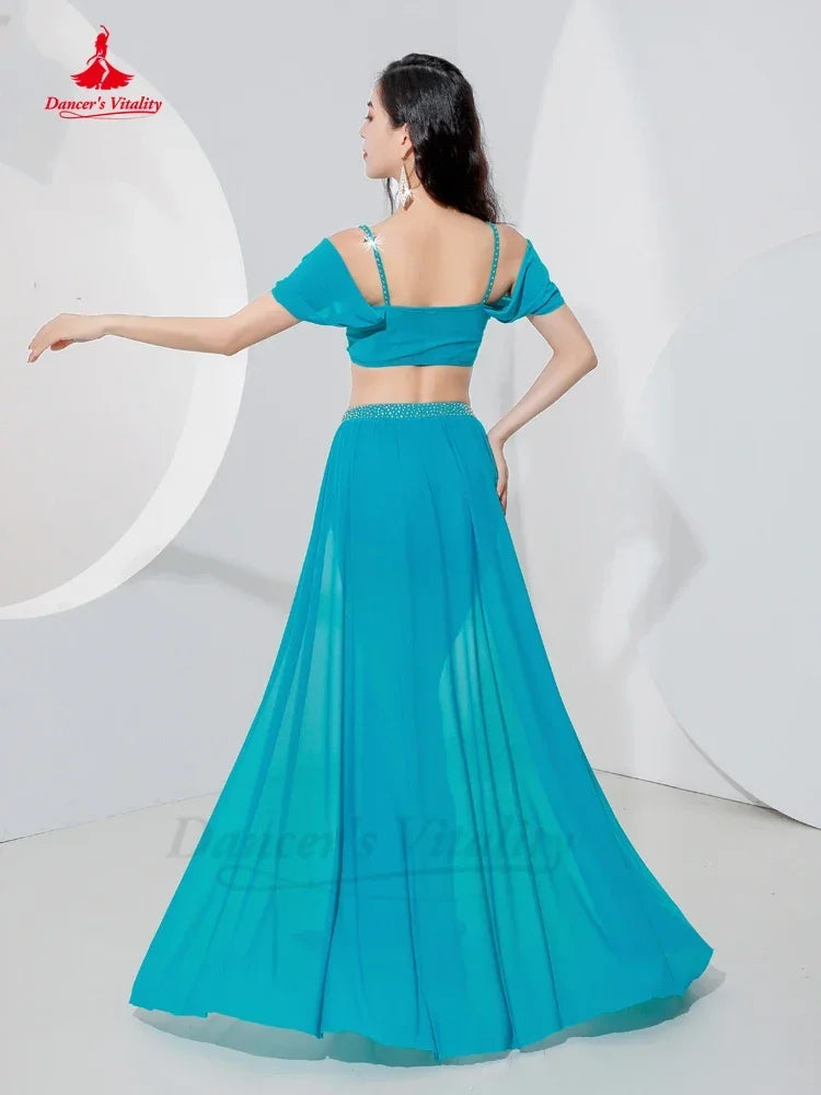 Belly Dance Professional Suit for Women Mesh Short