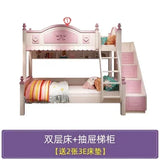 Bilayer Princess Children Beds Split Slide Up And