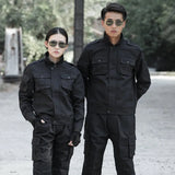 Black Military Uniform Tactical Suit Combat Shirt Uniforms