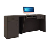 Black Minimalist Reception Desks Nordic Counter Luxury Office