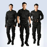 Black Uniform Tactical Clothing Security Guard Workshop Outdoor