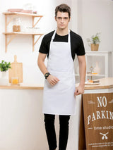 Blue White Chef Apron for Men Women Printing