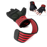 Body Building Gym Training Fitness WeightLifting Red Gloves