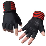 Body Building Gym Training Fitness WeightLifting Red Gloves