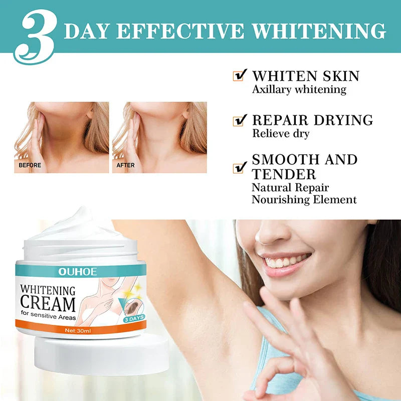 Body Whitening Cream Women Underarm Legs Knee Elbow