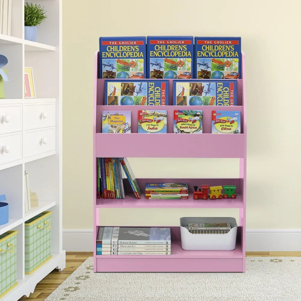 Bookshelf, magazine rack/bookshelf with storage space, suitable