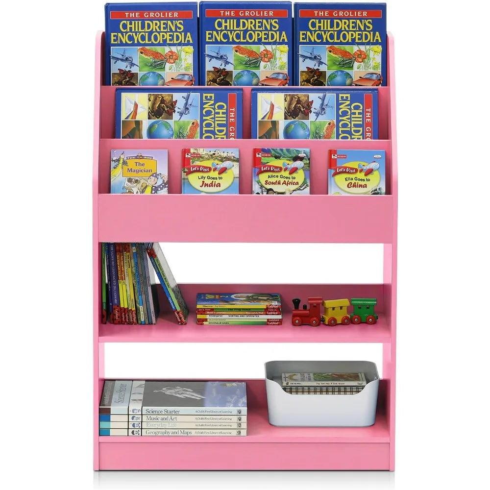 Bookshelf, magazine rack/bookshelf with storage space, suitable