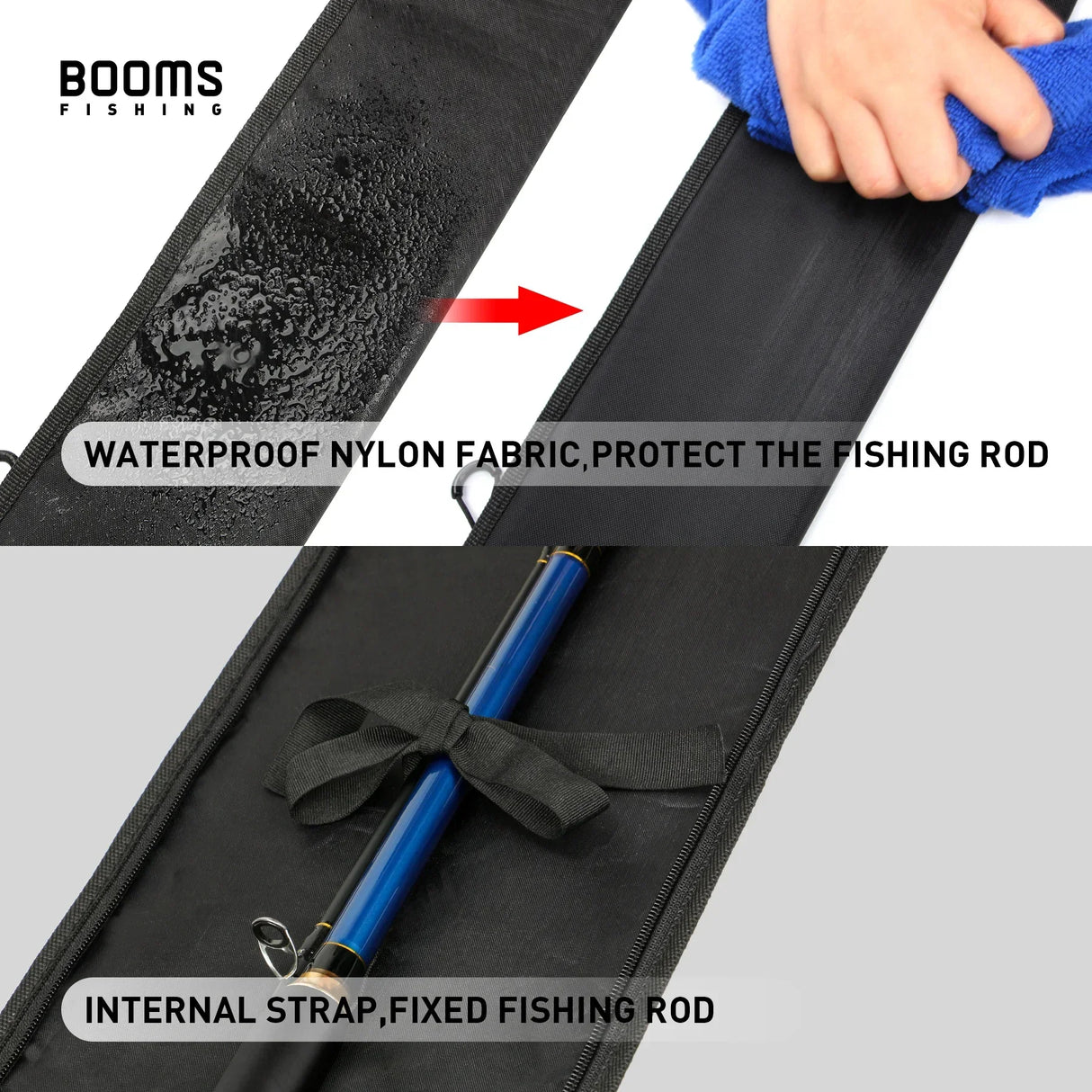 Booms Fishing PB3 Fishing Rod Bag Pole Storage