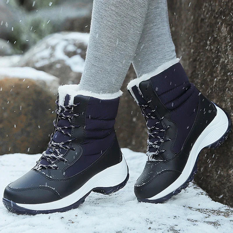 Boots Women Snow Flat Boots Ladies Platform Shoes