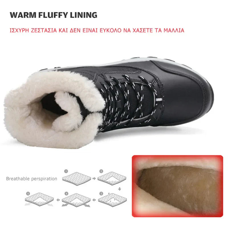 Boots Women Snow Flat Boots Ladies Platform Shoes