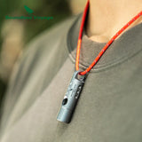 Boundless Voyage Titanium Whistle Coaches Training Sports Keychain