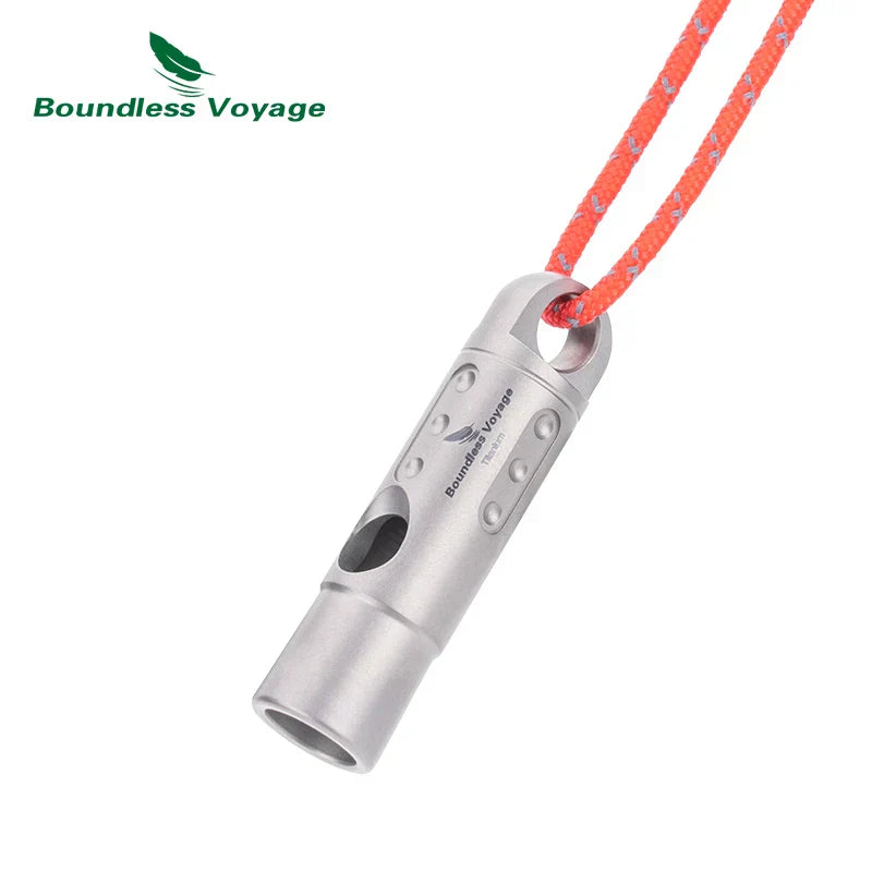 Boundless Voyage Titanium Whistle Coaches Training Sports Keychain