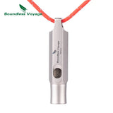 Boundless Voyage Titanium Whistle Emergency Survival Safety Whistles