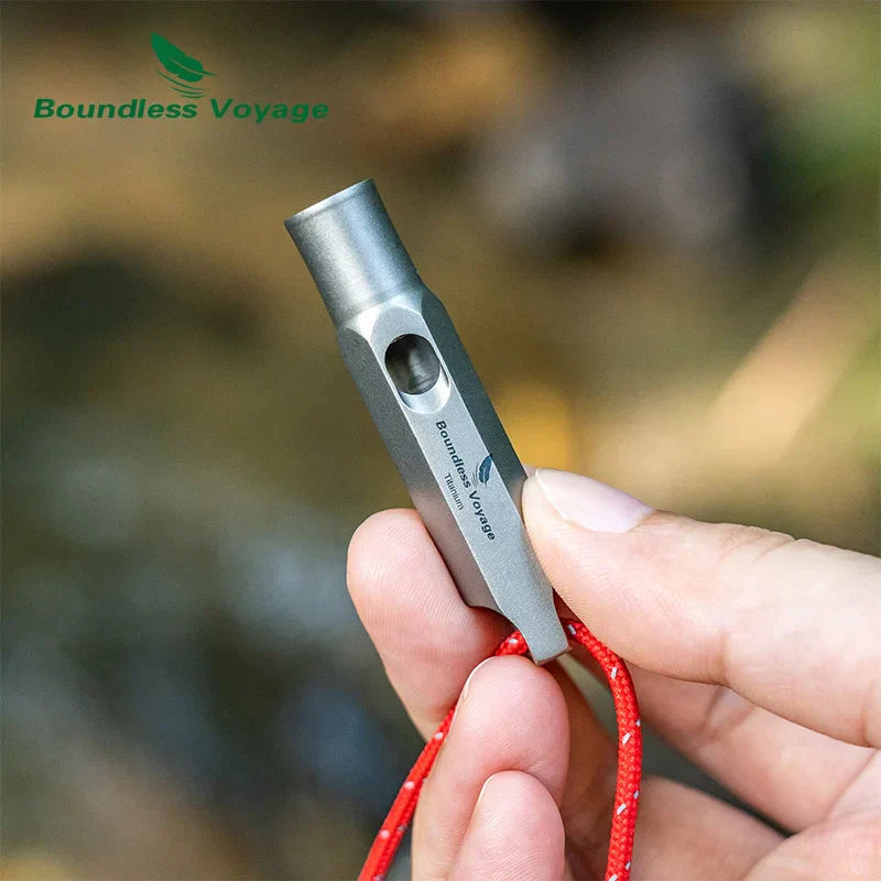 Boundless Voyage Titanium Whistle Emergency Survival Safety Whistles