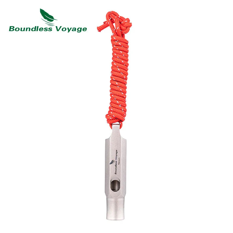 Boundless Voyage Titanium Whistle Emergency Survival Safety Whistles