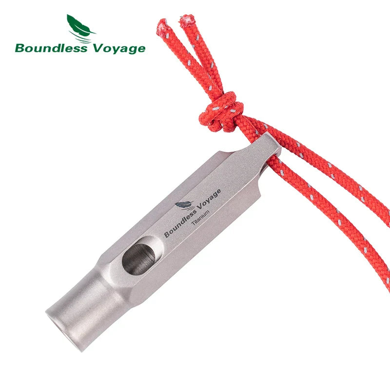 Boundless Voyage Titanium Whistle Emergency Survival Safety Whistles