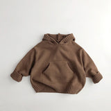 Boys Sweaters Hoodie Knit Pullover Loose Style Girl