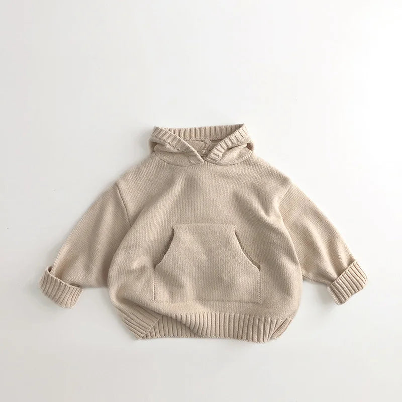Boys Sweaters Hoodie Knit Pullover Loose Style Girl