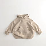 Boys Sweaters Hoodie Knit Pullover Loose Style Girl