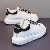 Branded air-cushion white shoes for men and women, casual sneakers for couples, fashionable and versatile white sneakers