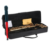 Brass Straight Soprano Saxophone Bb BFlat Woodwind Instrument
