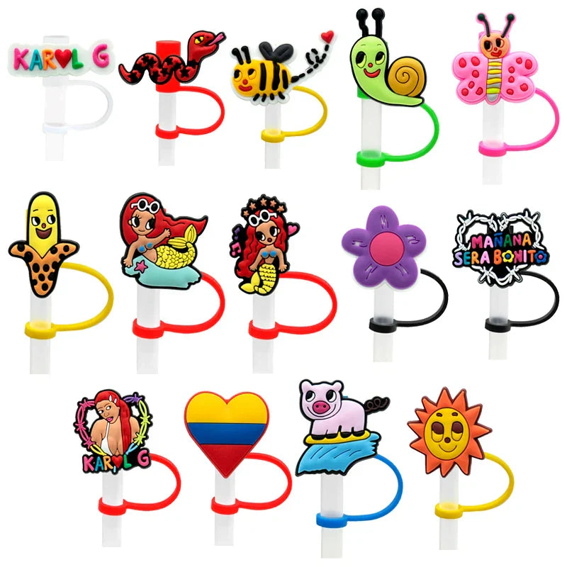 Bulk Sale Popular Drinking Straw Toppers Bad Bunny